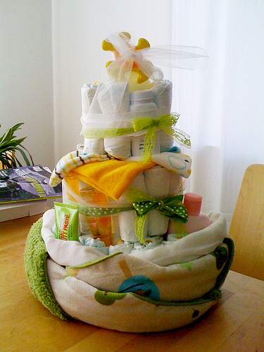 Diaper Cake for Gloria Bean