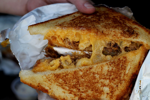 Inside the Mac & Cheese, & Rib Meat