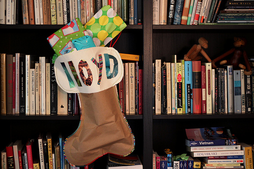 Homemade Paper Stocking... Stuffed!