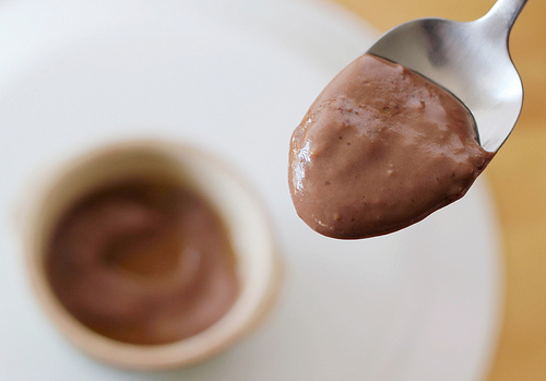 Chocolate Pudding with Olive Oil & Sea Salt