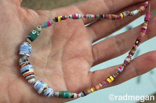 Travel Crafts: Making Paper Beads - Radmegan