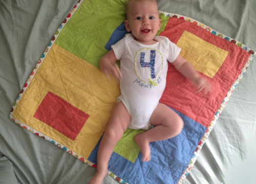 The Embroidered Four-Month Onesie