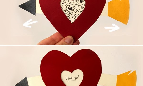 A Pull-Tab Valentine’s Day Card