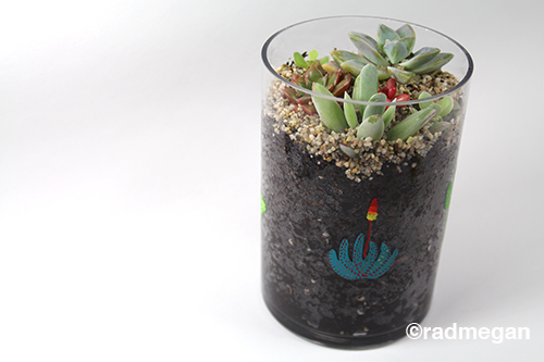 Testors Enamel Painted Cactus Planter